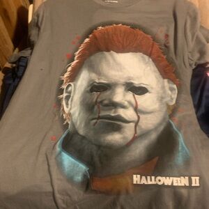 Gray Halloween II Graphic T-Shirt